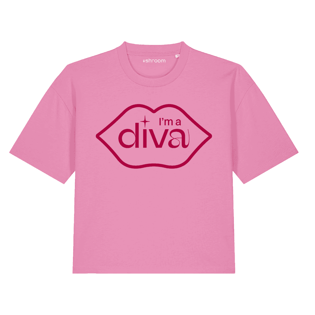 front i am a diva pink thist