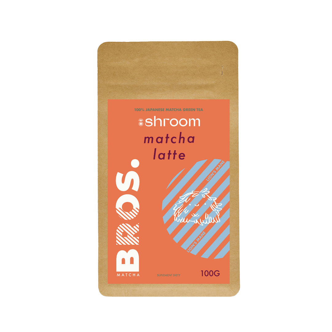 Mushroom matcha latte