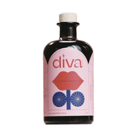 Diva mushroom drink syrup bottle, Non alcoholic aperitivo