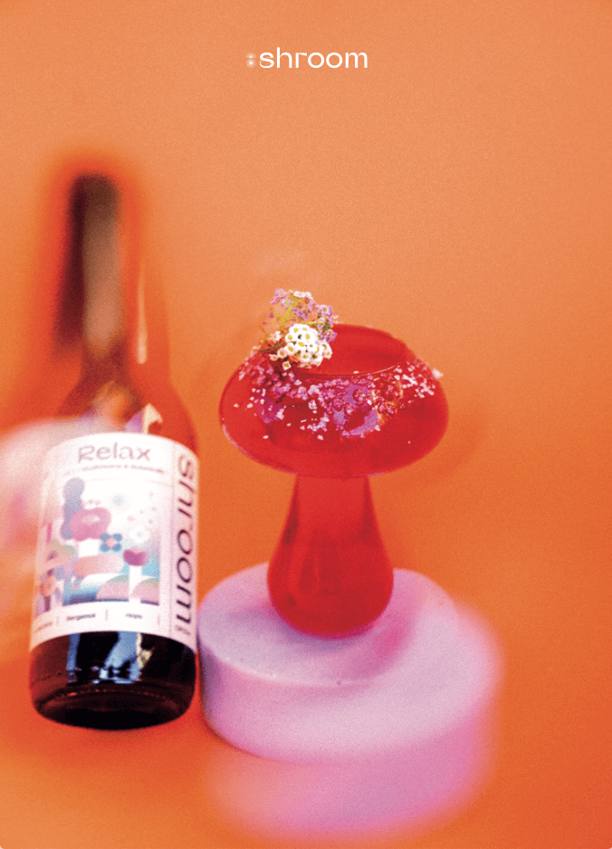 shroom relax and mushroom glass
